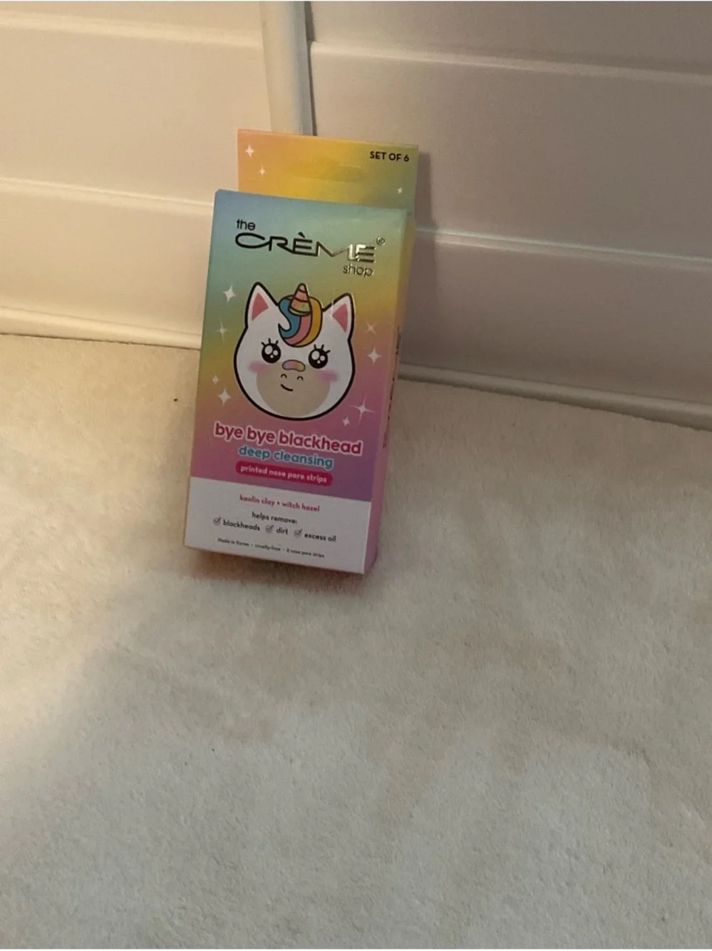 The Crème Shop Bye Bye Blackhead Deep Cleansing Nose Strips - Rainbow Pink